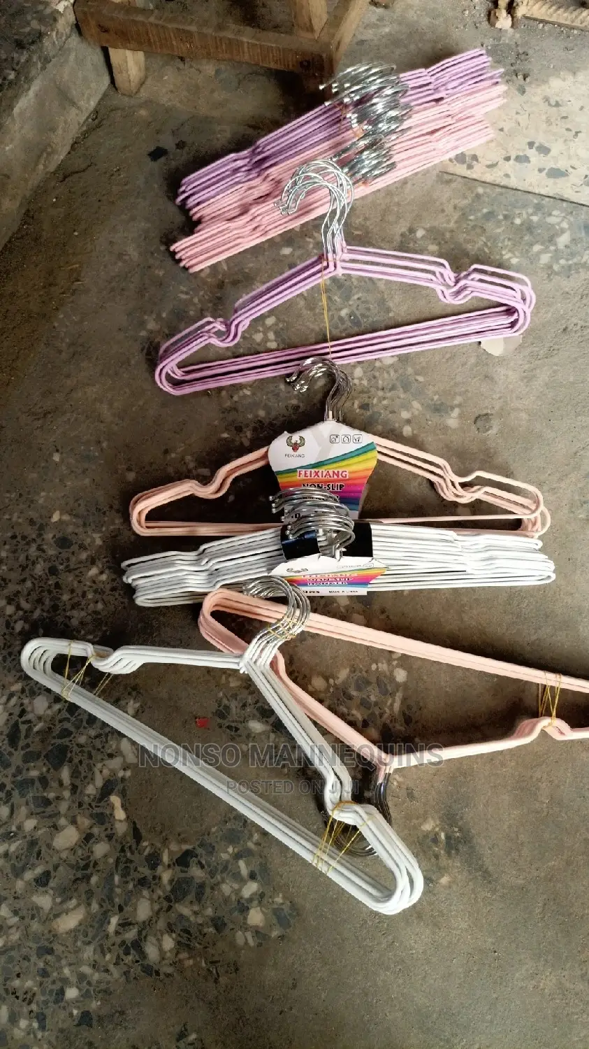 Different Colours Of Coated Hangers