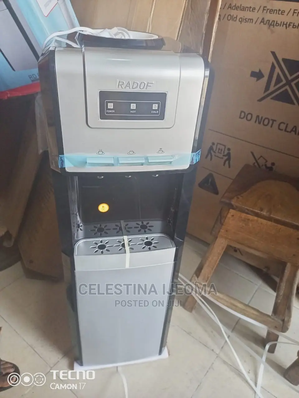 Radof Hot and Cold Water Dispenser With Fridge.
