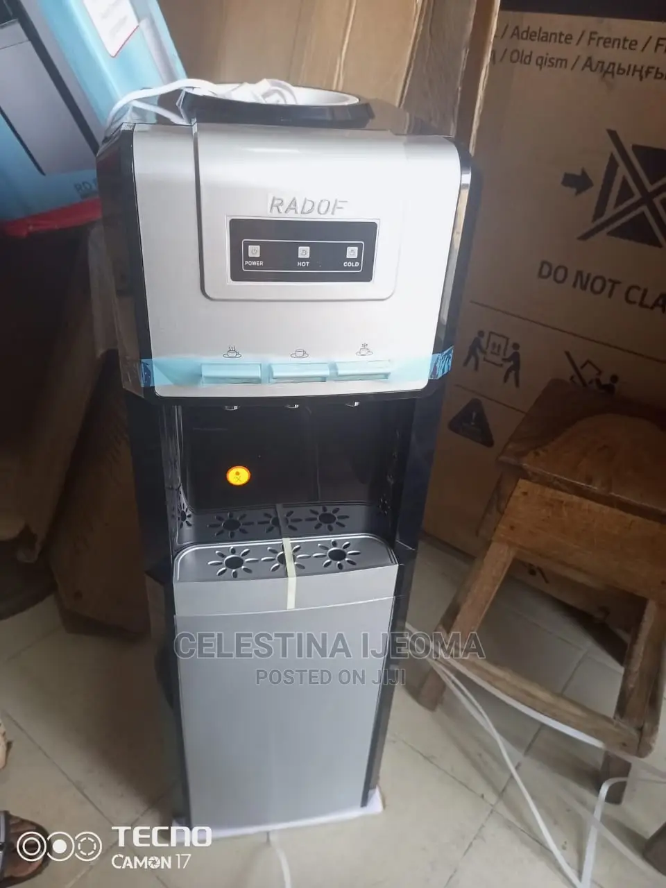 Radof Hot and Cold Water Dispenser With Fridge.