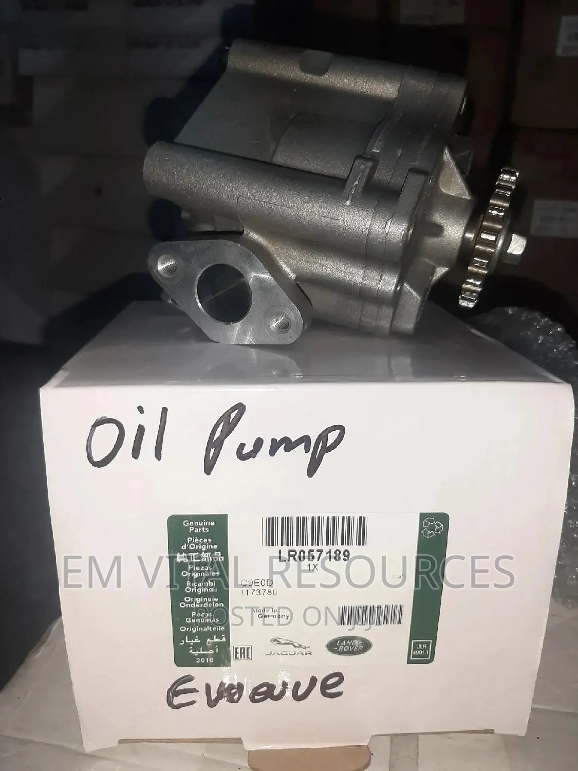 Range Rover Evoque Oil Pump