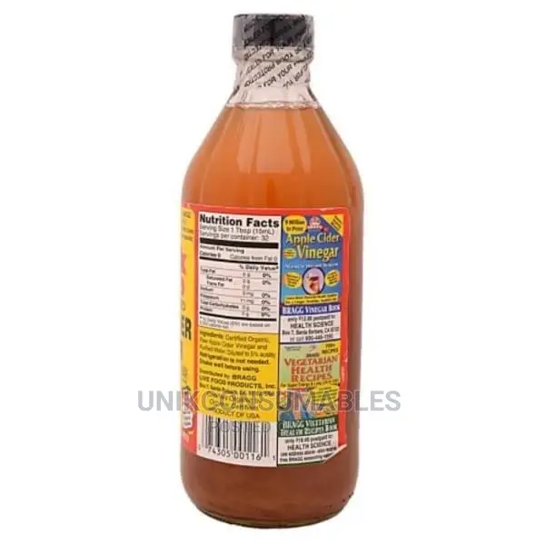 Bragg Organic Apple Cider Vinegar With Mother 946 Ml