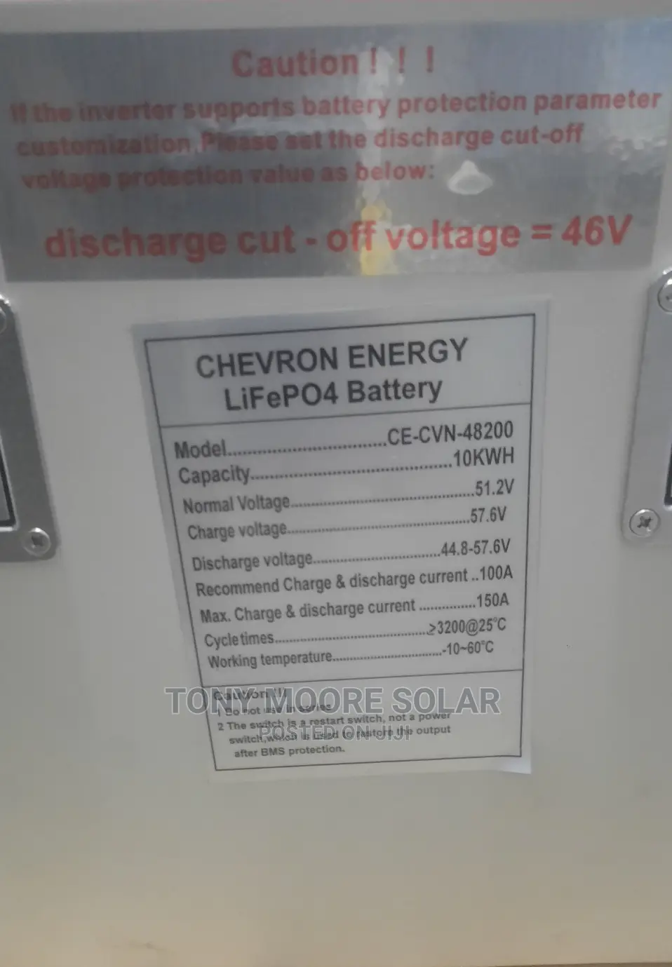 48v 10kwh Chevron Lithium Battery