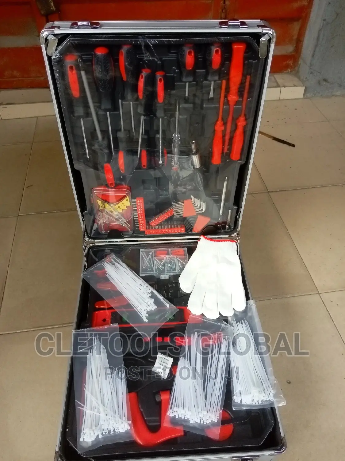Set of Electrical Mechanical Tools Box 186pic