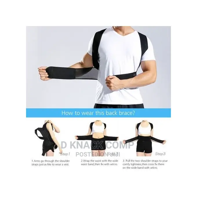 Men/Women Posture Corrector Back Shoulder Lumbar Brace Belt