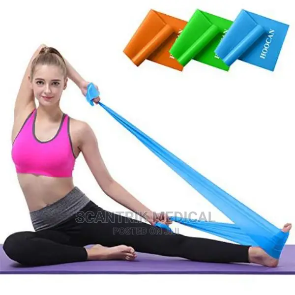 Portable Elastic Yoga Pilates Rubber Stretch Resistance Band