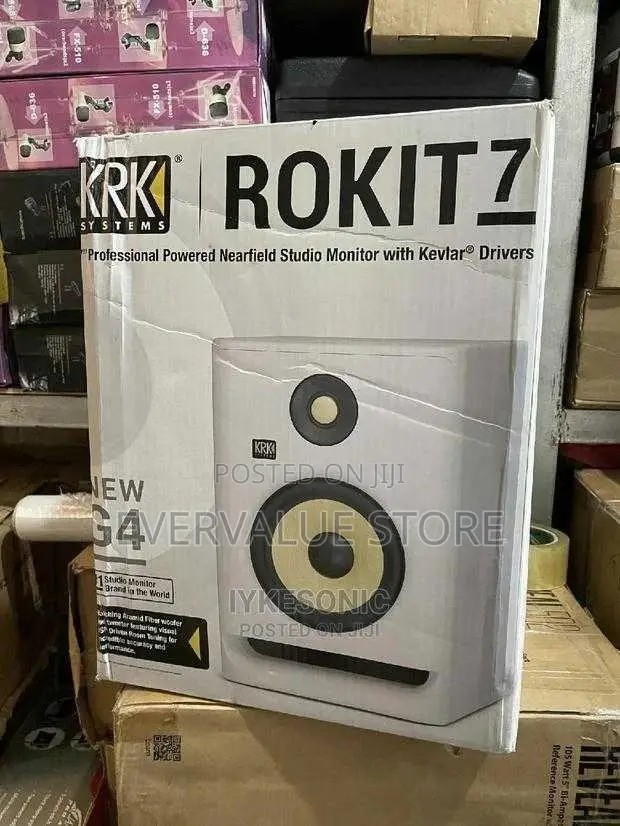 KRK ROKIT7 Studio Monitor (White)
