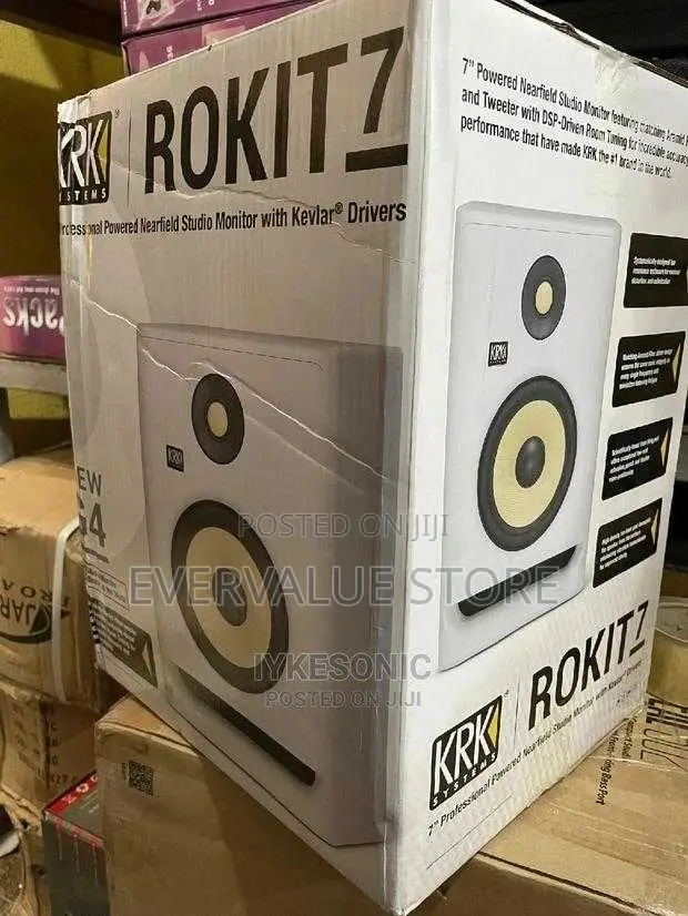 KRK ROKIT7 Studio Monitor (White)