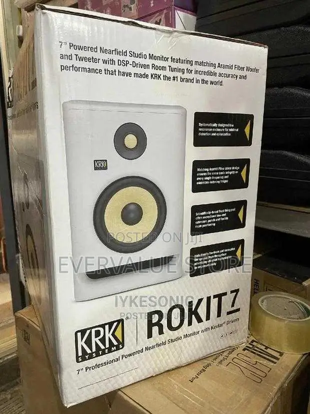 KRK ROKIT7 Studio Monitor (White)