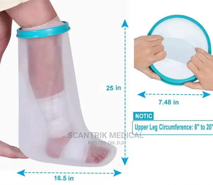 Orthopedic Shower Plaster Reusable Ankle Cast Cover for Foot