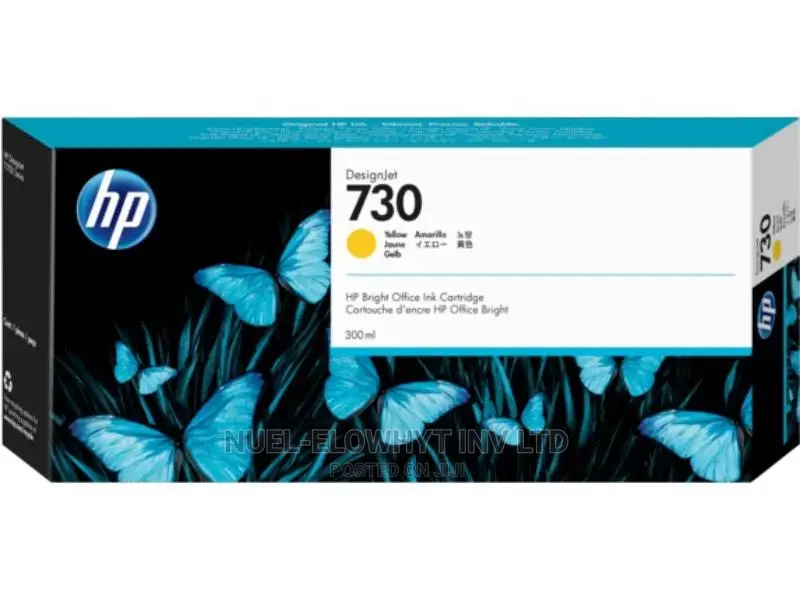 HP 730 300-Ml Yellow Designjet Ink Cartridge P2v70a