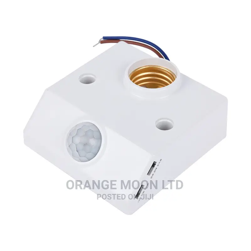LED E27 Lamp Holder Screw Socket With PIR Motion Sensor Swi