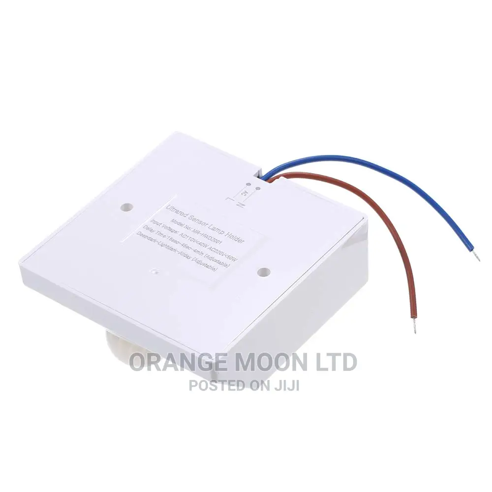 LED E27 Lamp Holder Screw Socket With PIR Motion Sensor Swi