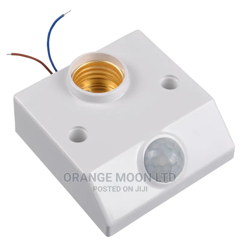 LED E27 Lamp Holder Screw Socket With PIR Motion Sensor Swi