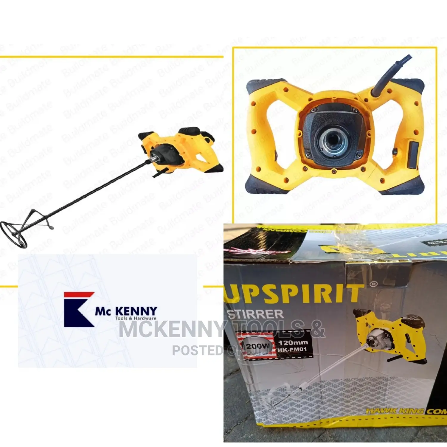 Upspirit Industrial Electric Mixer 1200w Ø120mm PH-EM120MM