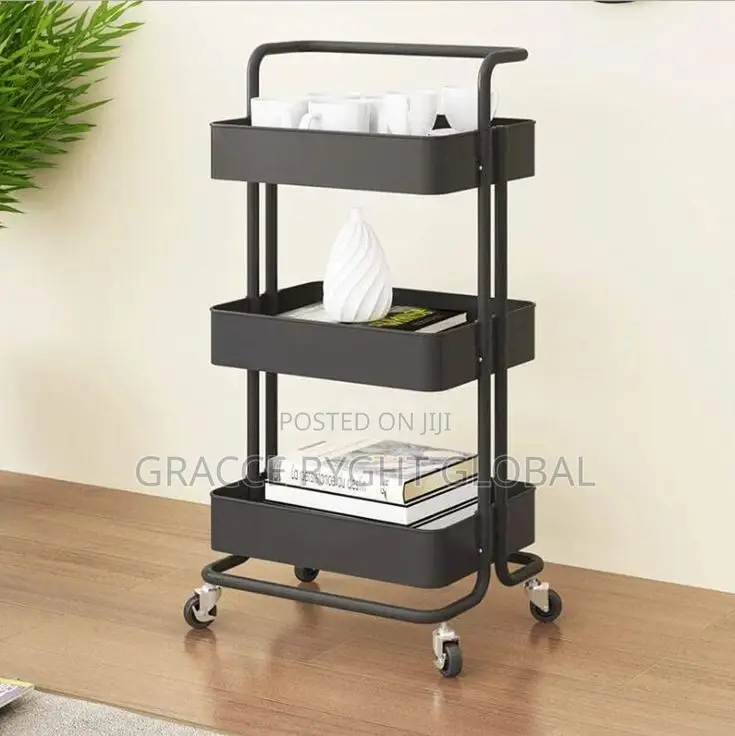 3 Tier Storage Trolley Rack