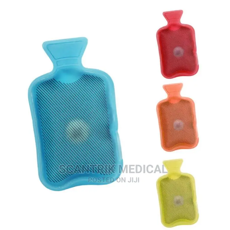 Hot-Cold Rubber Water Bottle – Red