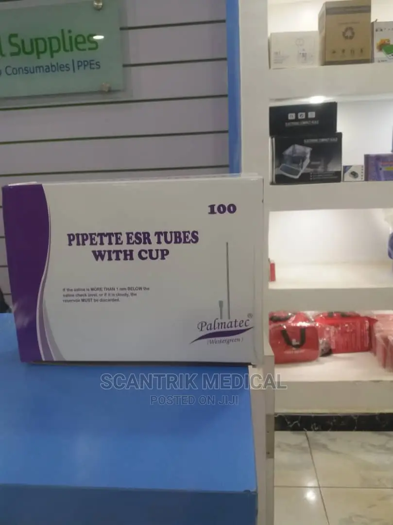 Clear Observation ESR Tubes With Cup