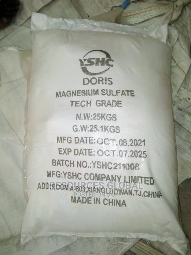 Magnesium Sulfate Technical Grade 25kg Bag
