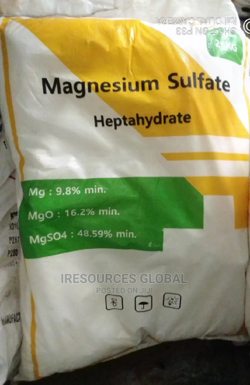 Magnesium Sulfate Technical Grade 25kg Bag