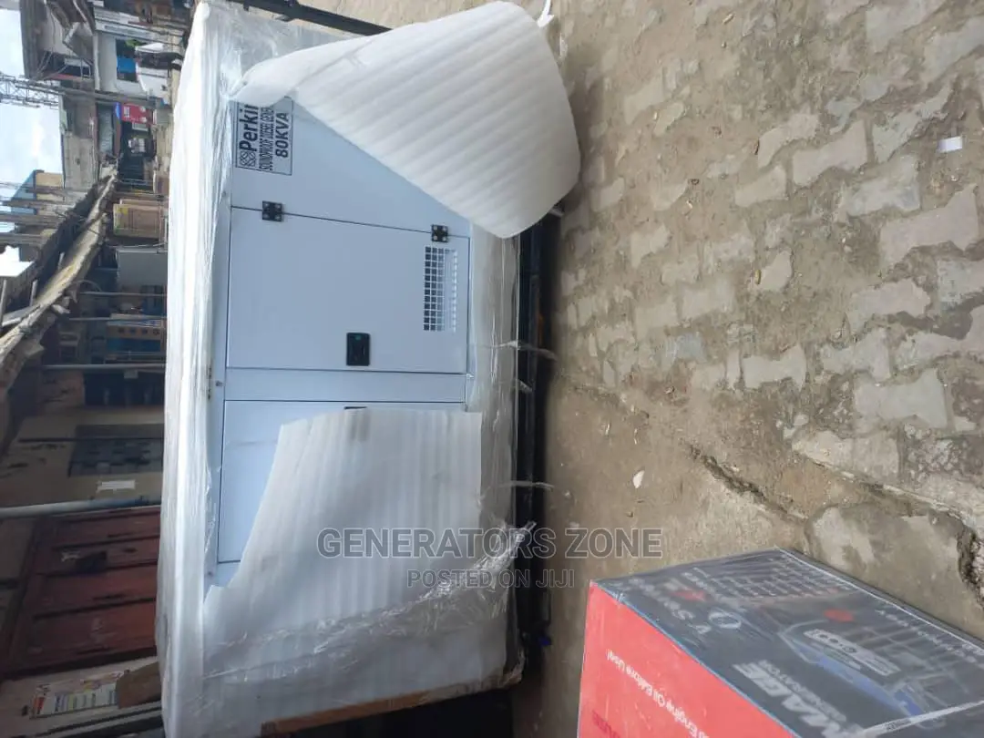 Rugged Perkins Soundproof DIESEL Generator 80kva-White