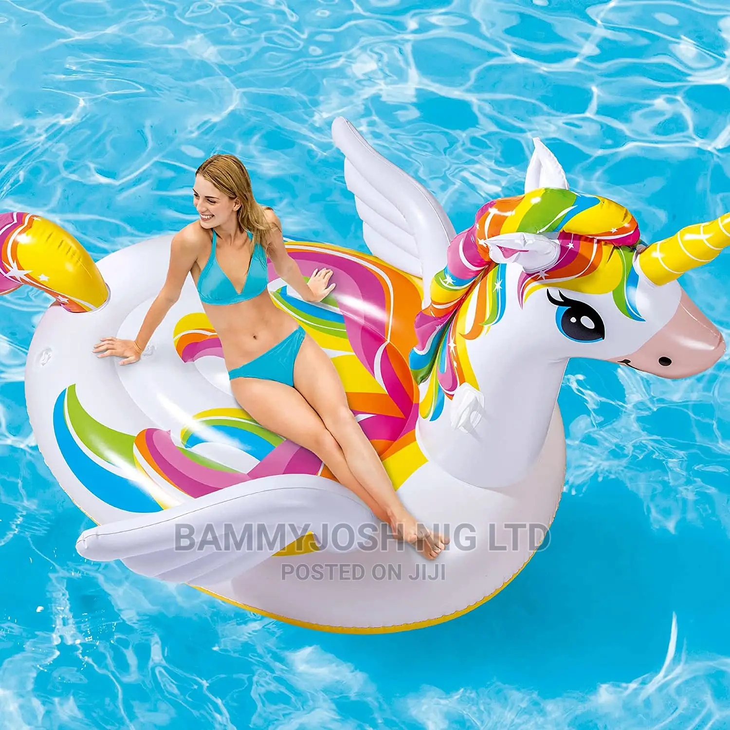 Mega Intex Unicorn Ride-on With Pump