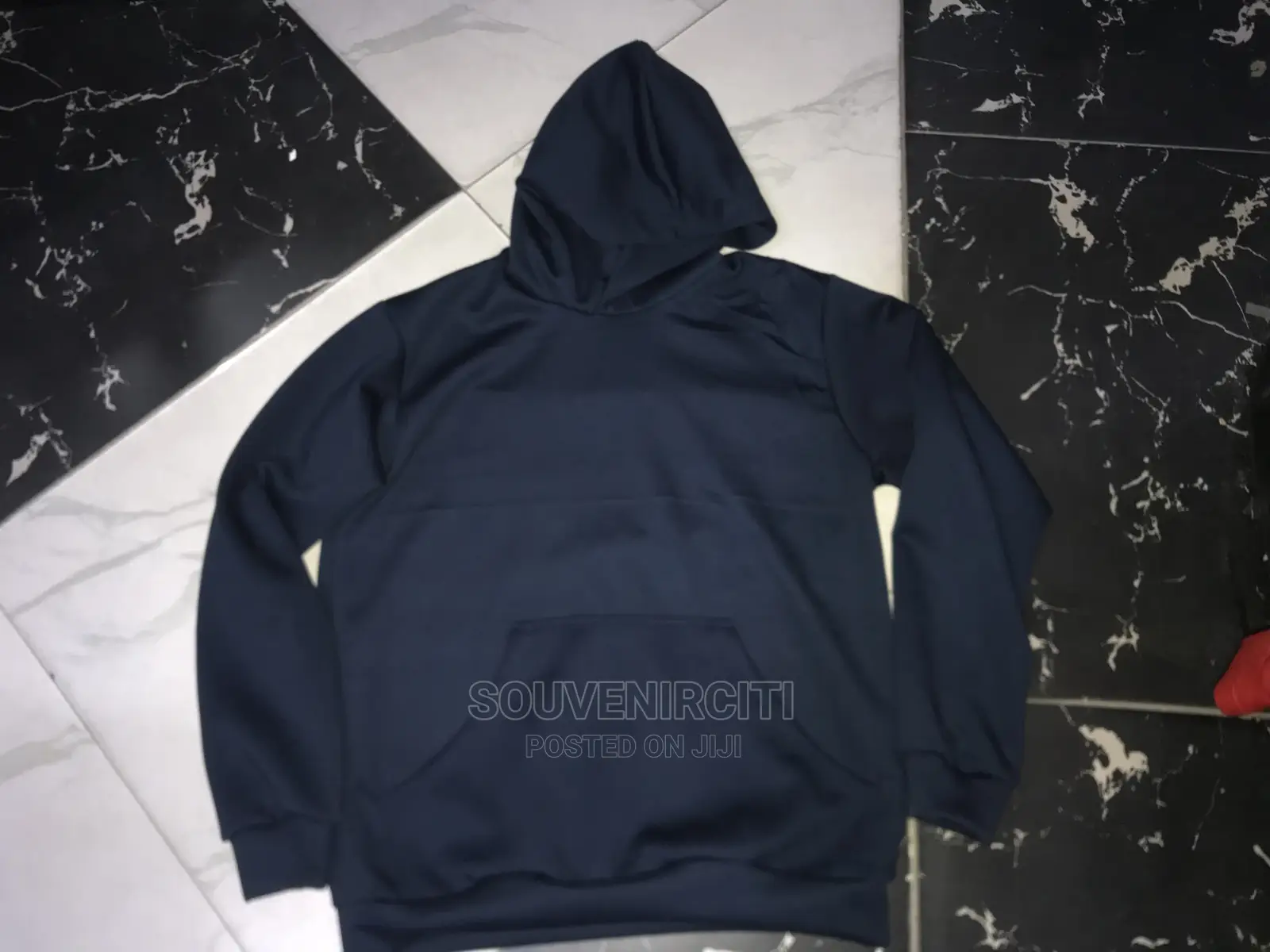 Plain Navyblue Hoodies Top Available
