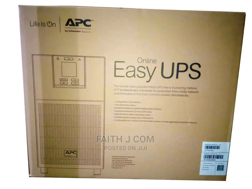 Srv6kil, 6kva APC Easy UPS on-Line SRV 6000va 230V