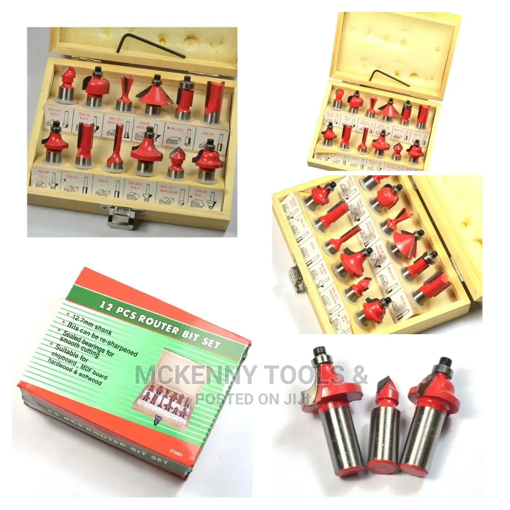 1/2" Shank Router Bitw for Wood Tungsten Carbide Woodworking