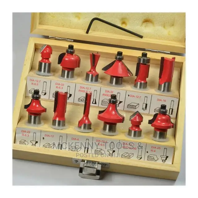 1/2" Shank Router Bitw for Wood Tungsten Carbide Woodworking