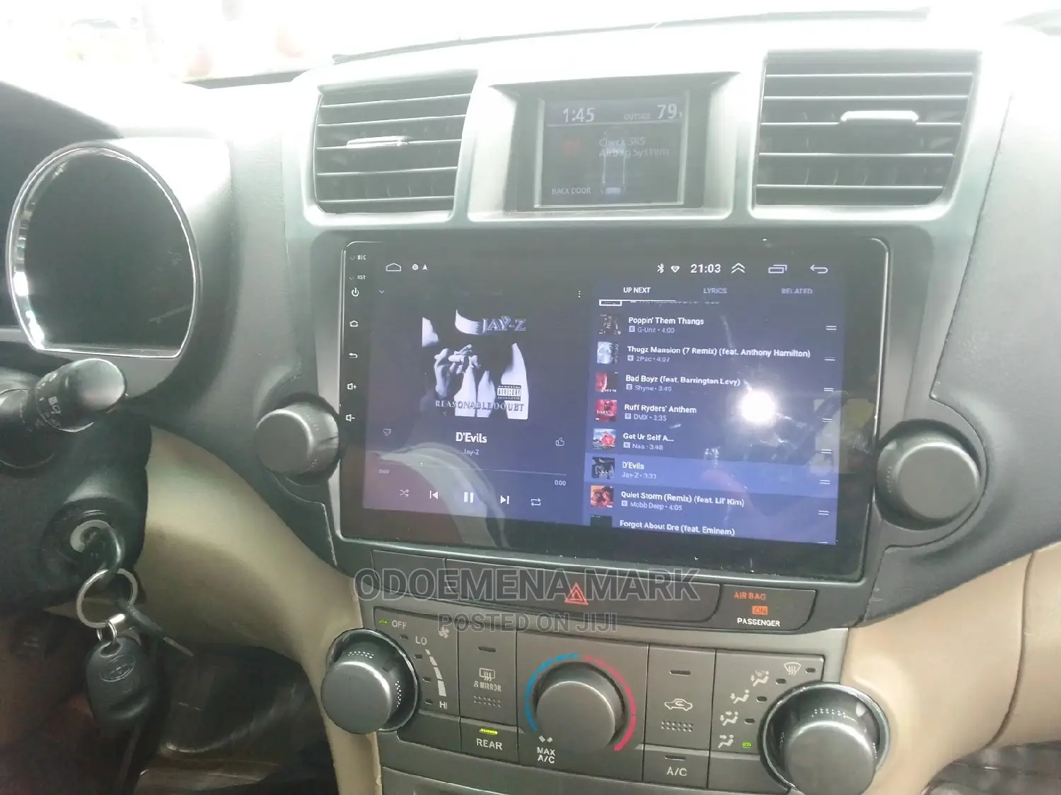 Toyota Highlander 08/10/12 Android Navigation System UAB BLT