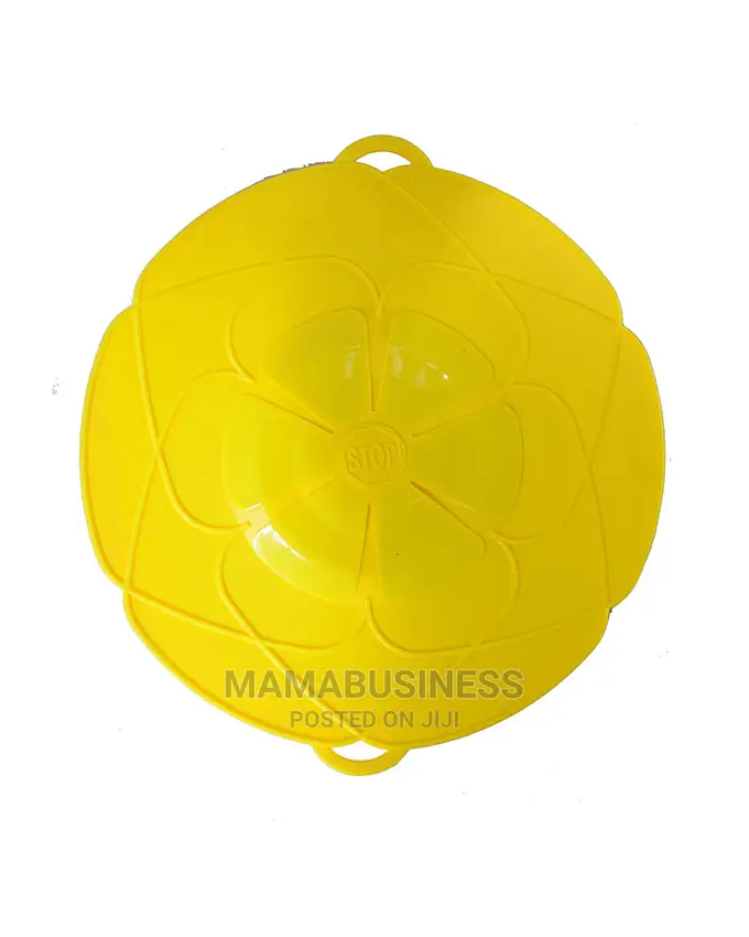 Silicone Spill Stopper Lid Cover - Yellow