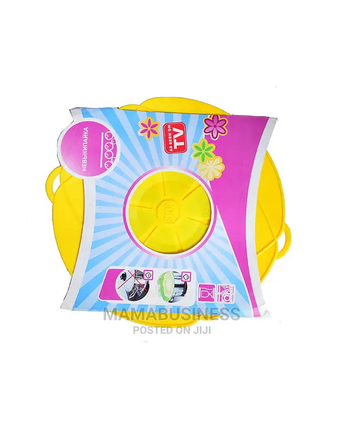 Silicone Spill Stopper Lid Cover - Yellow