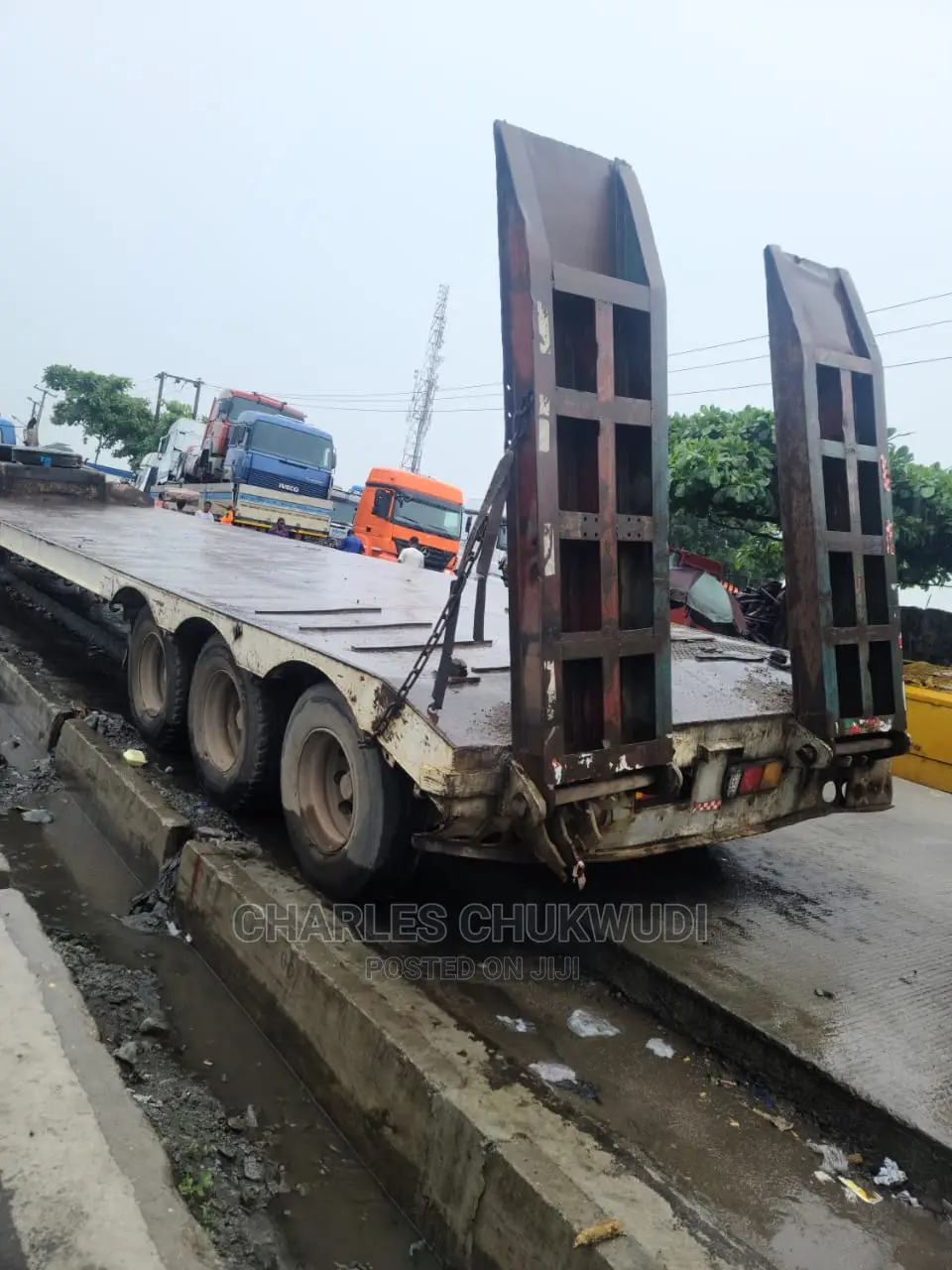 80tons Back Loader Lowbed