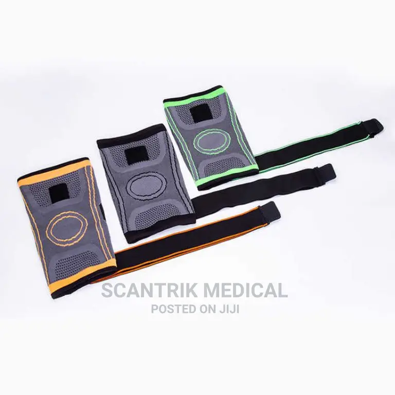 Non-Slip Adjustable Knee Brace Wraps With Pressure Strap