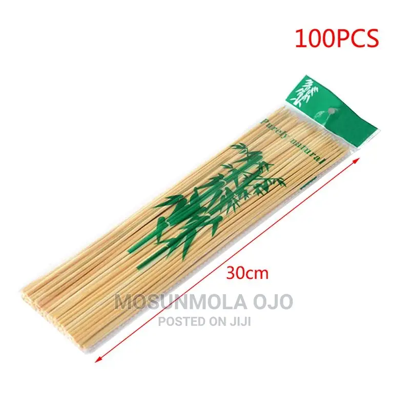 Natural Bamboo Barbecue Skewer Sticks,