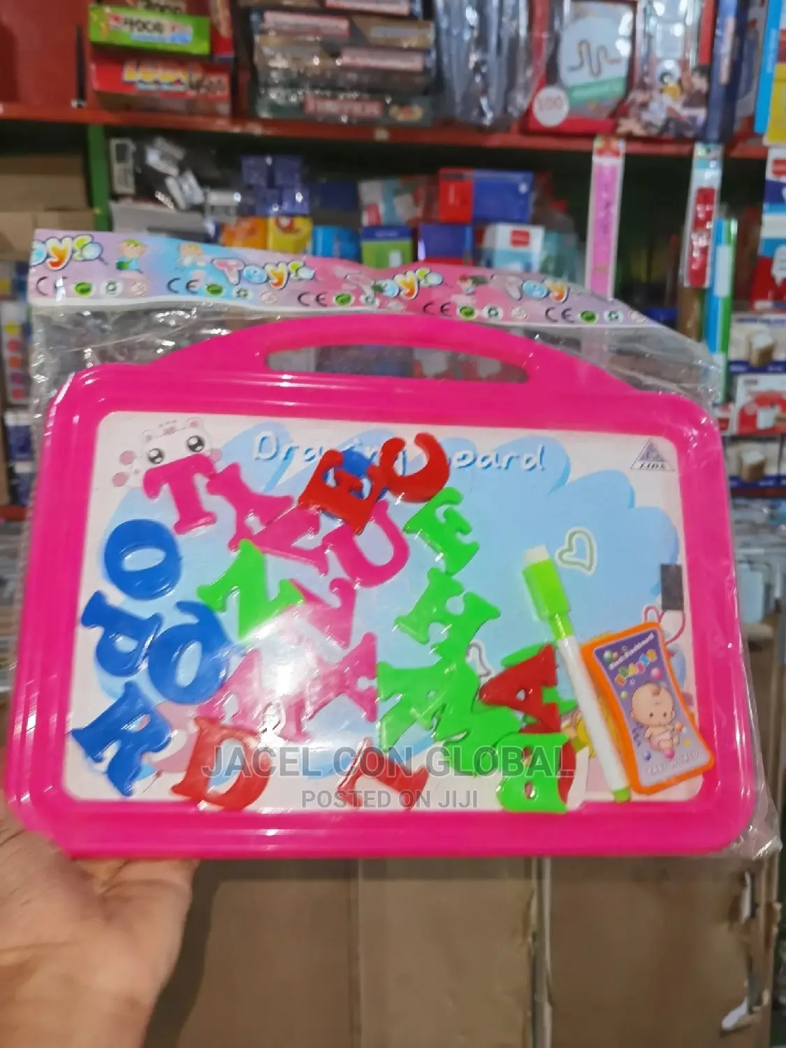 Kids Whiteboard With Magnetic Alphabets (A, B, C)