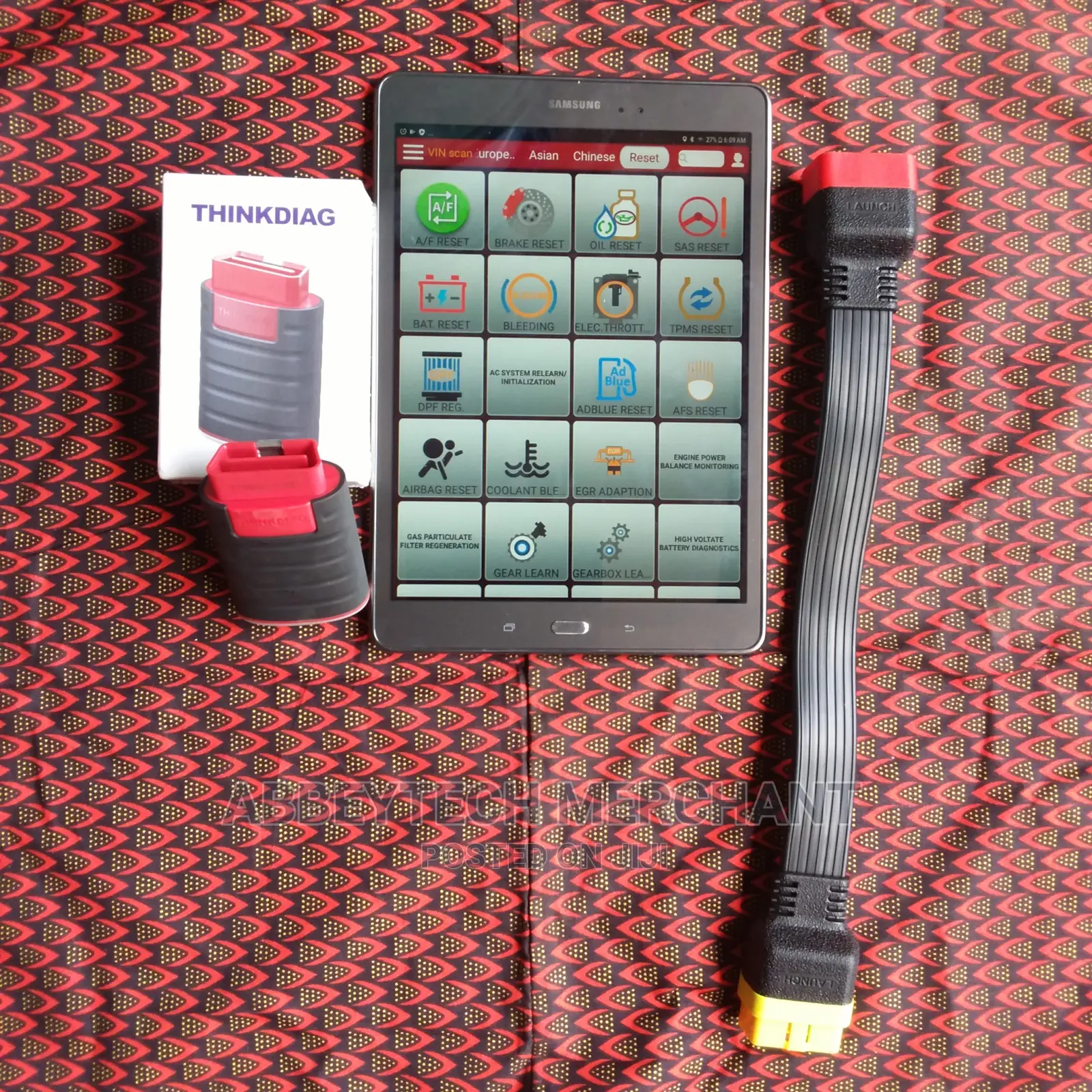 Launch Diagzone Pro3 (Thinkdiag) With Samsung Galaxy Tab