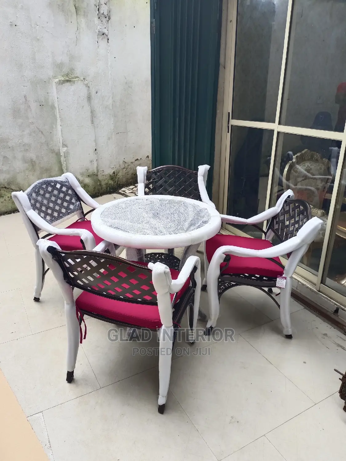 Wrought Iron Out Door Chairs and Table