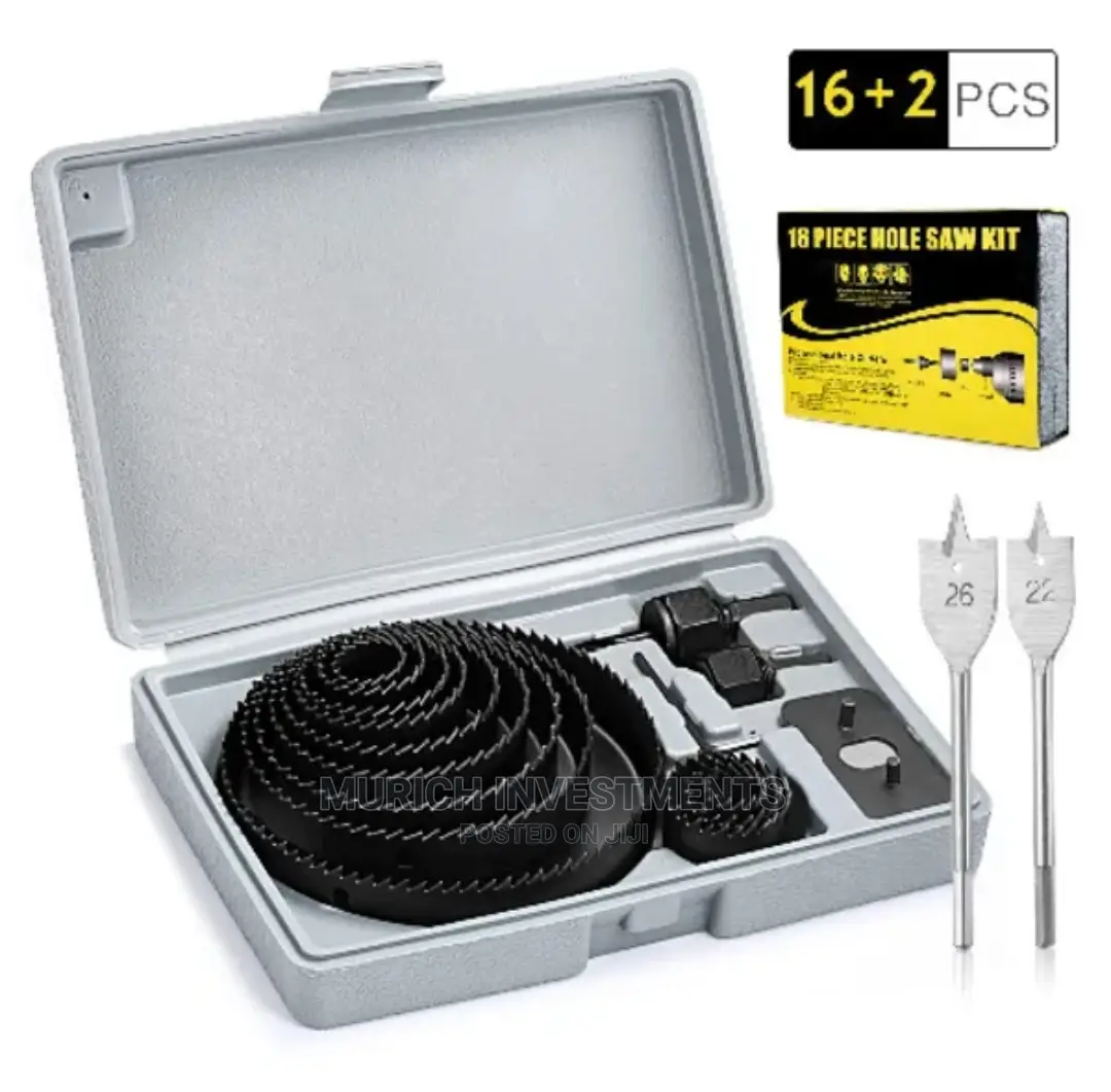 Hole Saw Set Drill Bit Cutter Wood, Plasterboard , PVC